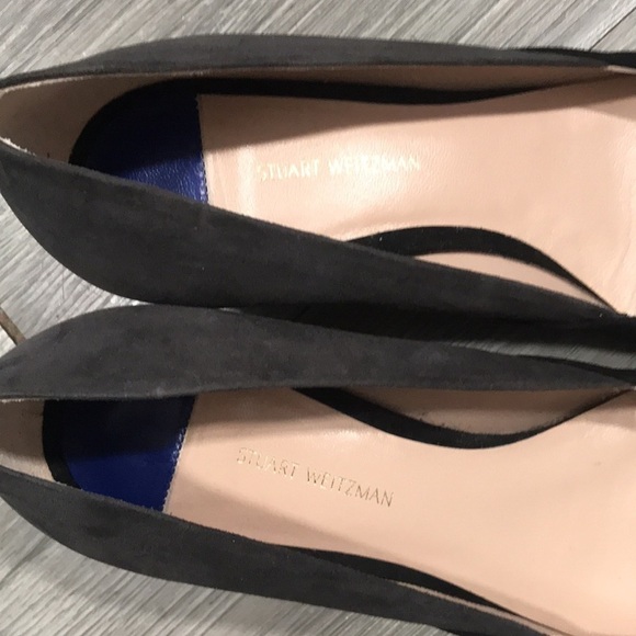 Stuart Weitzman Willow 45 Suede Bow Pump size 6.5 - Picture 4 of 8